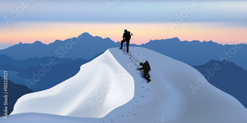 Montagne - Alpes - Alpinistes photo