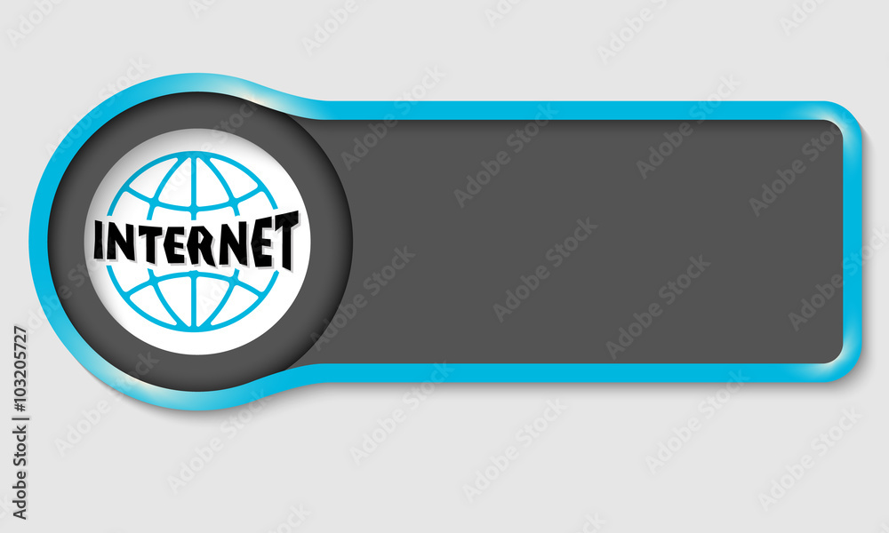 Abstract button for your white text and internet symbol Abstract button for your white text and internet symbol