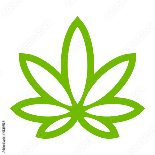 Marijuana Pot Weed Leaf Symbol