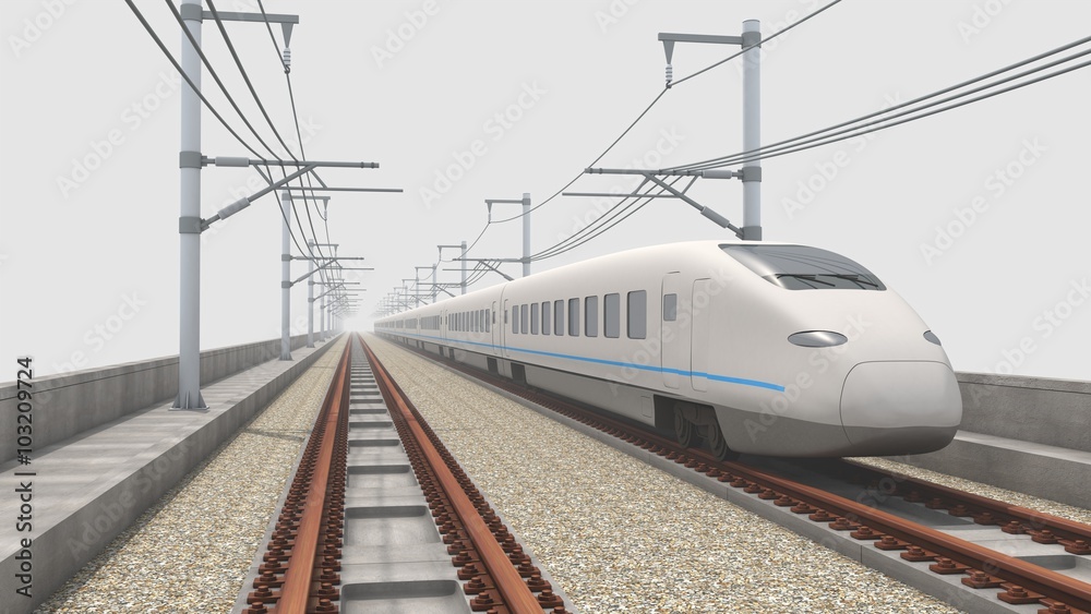Fototapeta premium 高速鉄道