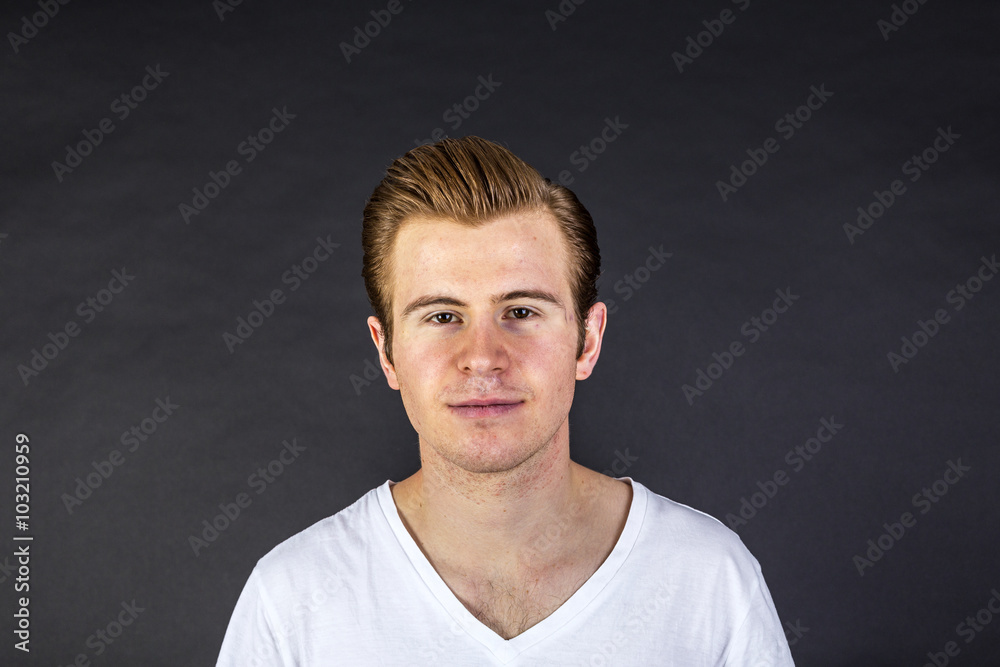 cool looking teenage boy in studio cool looking teenage boy in studio