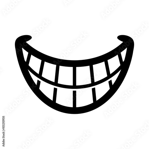 Happy Smile Cartoon Vector Icon