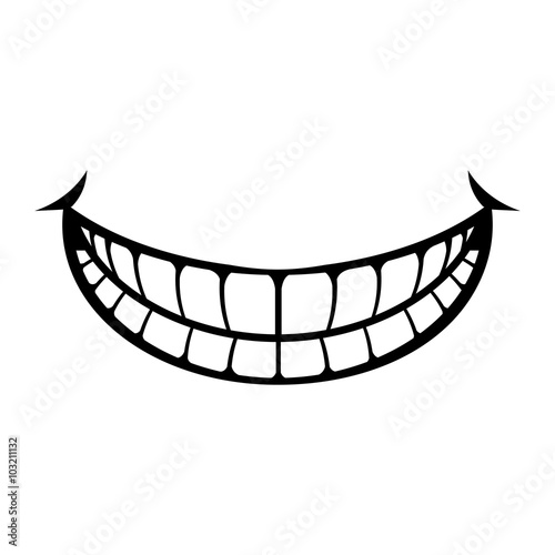 Happy Smile Cartoon Vector Icon