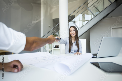 Young people in the office