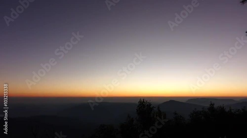 This video is timelap about Goodmorning, sunrise, Phu Rua, Thailand photo