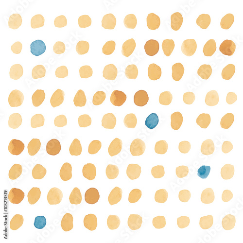 Yellow polka dots.
