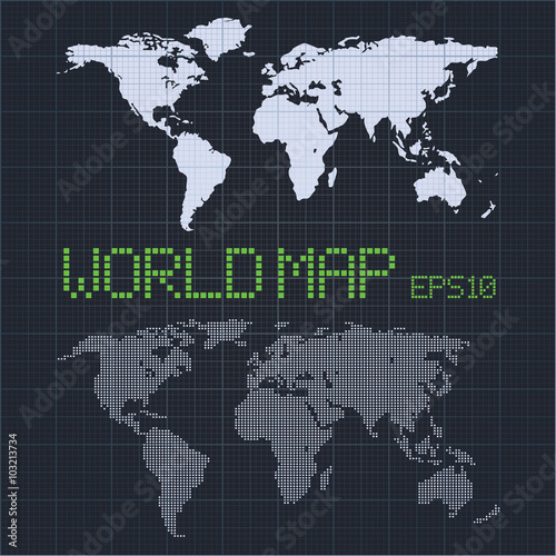 World map vector illustration. Eps 10
