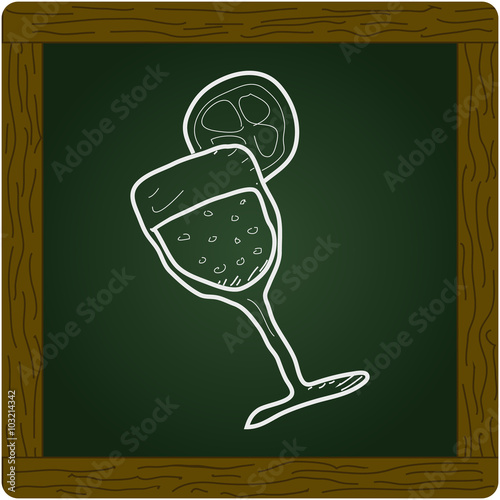 Simple doodle of a cocktail