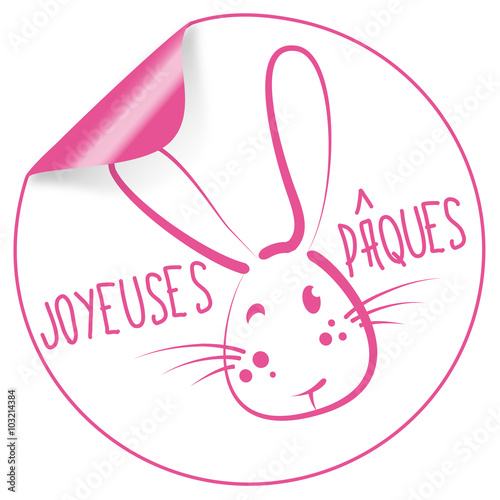 Joyeuses Paques Button / Sticker