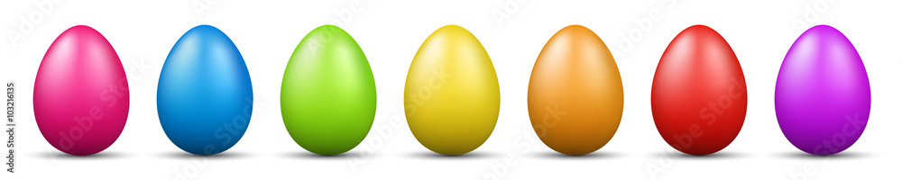 Fototapeta premium colorful easter eggs vector graphic