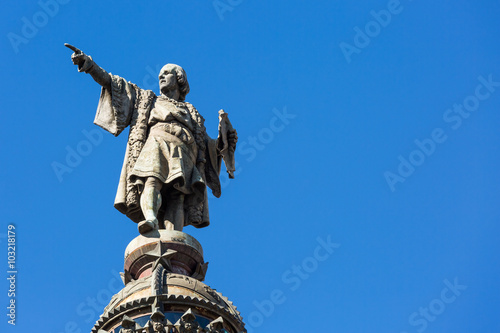 Statue of Christopher Columbus in Barcelona