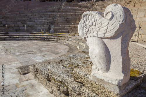 Roman theatre of Medellin, Spain photo