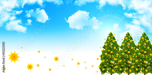 花粉　スギ　木　背景