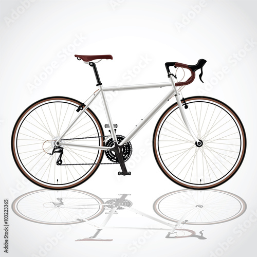 White bicyle