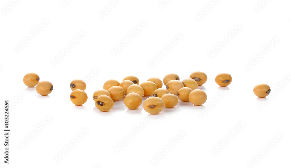 Soybean isolated on white background Soybean isolated on white background