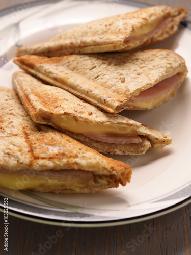 Ham and Cheese sandwich with whole wheat bread