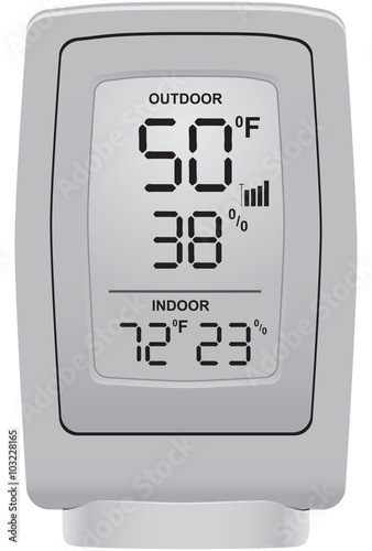 Digital outdoor thermometer