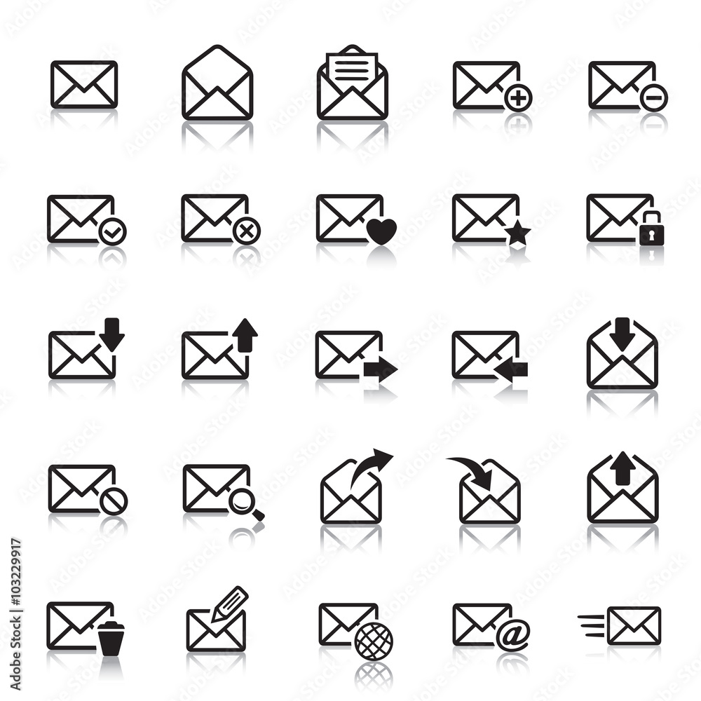 E-mail Icons & Symbols. E-mail Icons & Symbols.