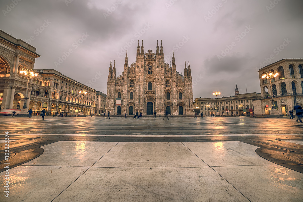 Milan, Italy: Piazza del Duomo, Cathedral Square
