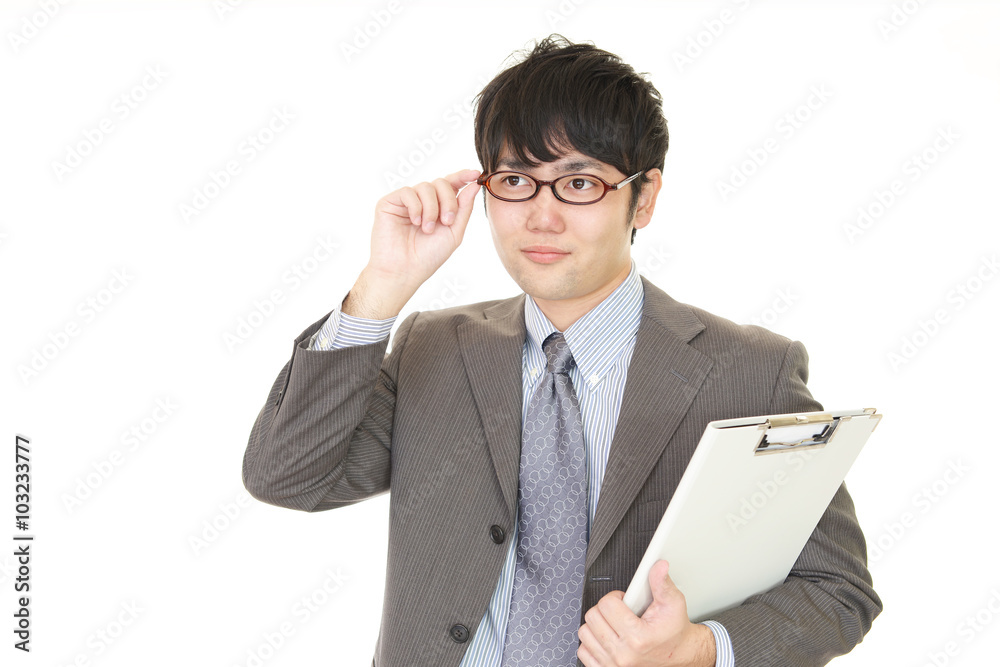 笑顔のビジネスマン 笑顔のビジネスマン
