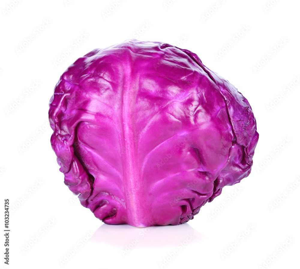 red cabbage isolated on white red cabbage isolated on white