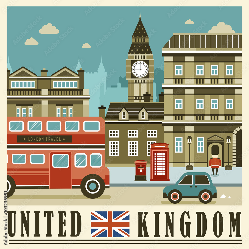 Obraz premium United Kingdom street scene