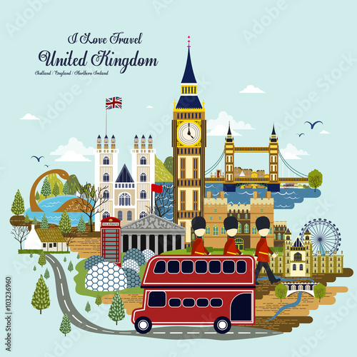 United Kingdom travel concept
