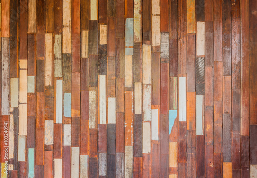 texture of decorative old wood wall stripe