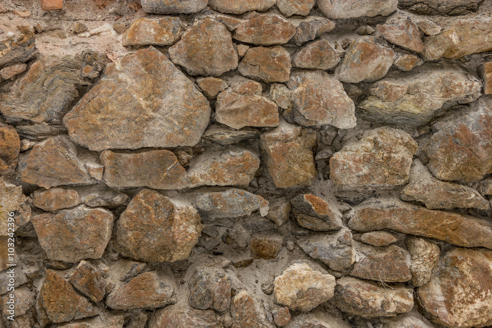 Background of stone wall texture photo