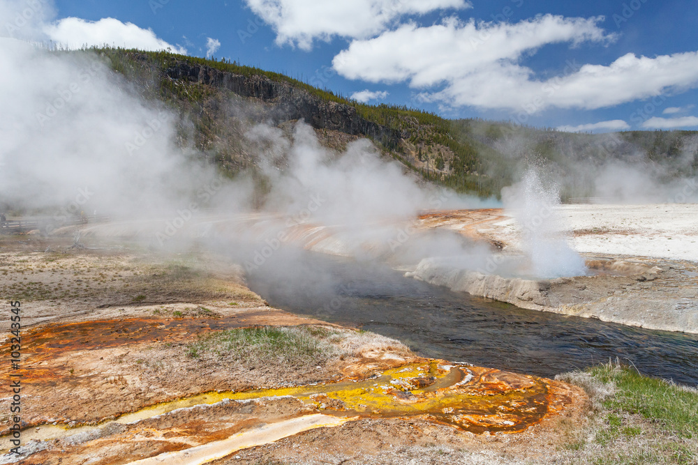 Biscuit basin Yellowstone National park, Wyoming, United States of America