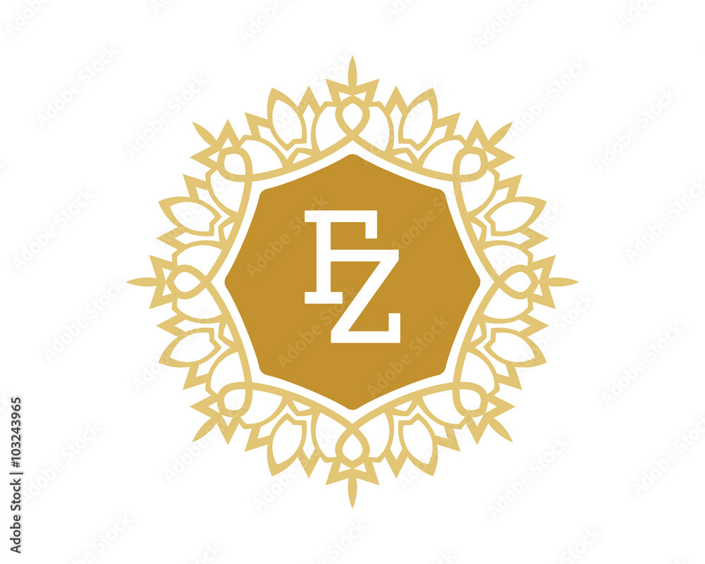 FZinitial royal letter logo