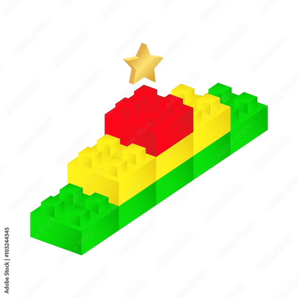 Constructor building bricks - Steps to success - Vector infographic template Constructor building bricks - Steps to success - Vector infographic template