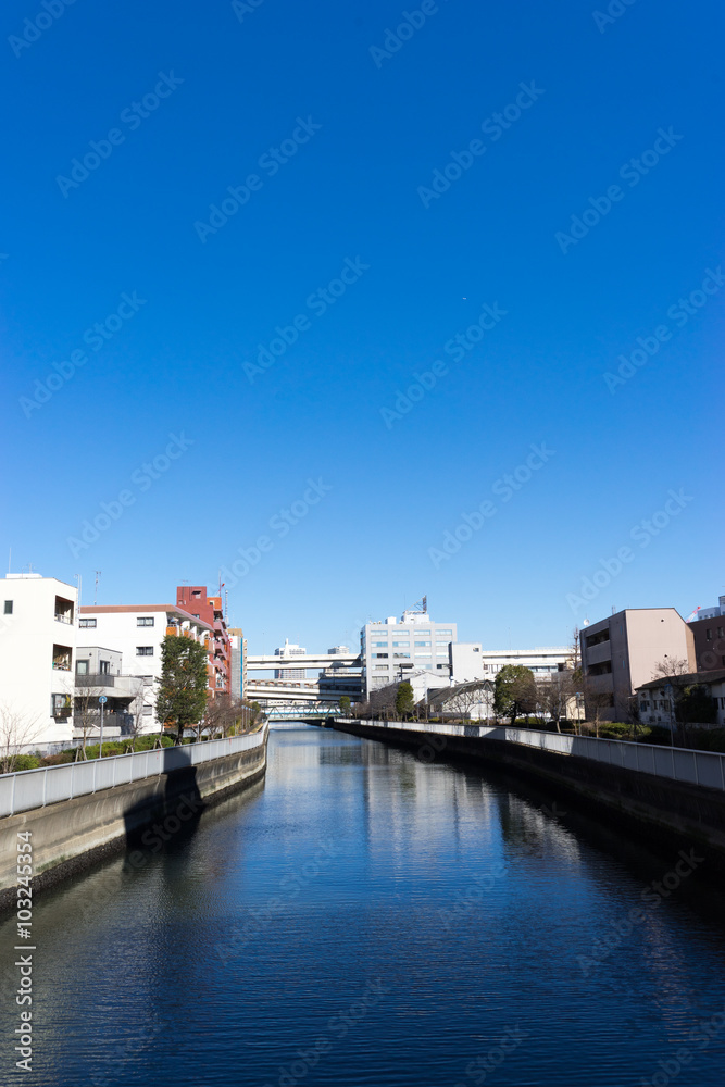 平久川　汐見橋より