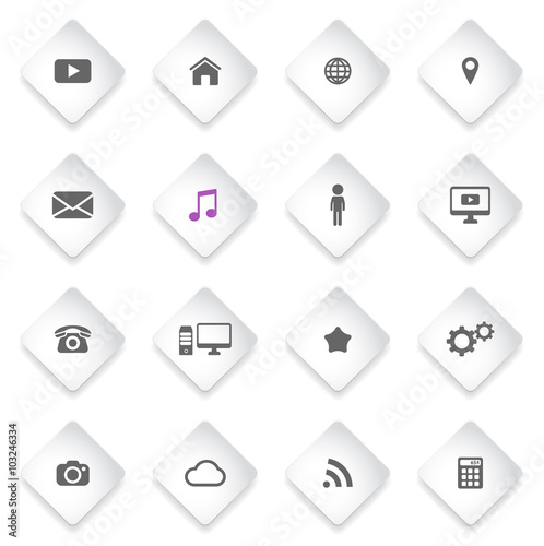 Social media simply icons