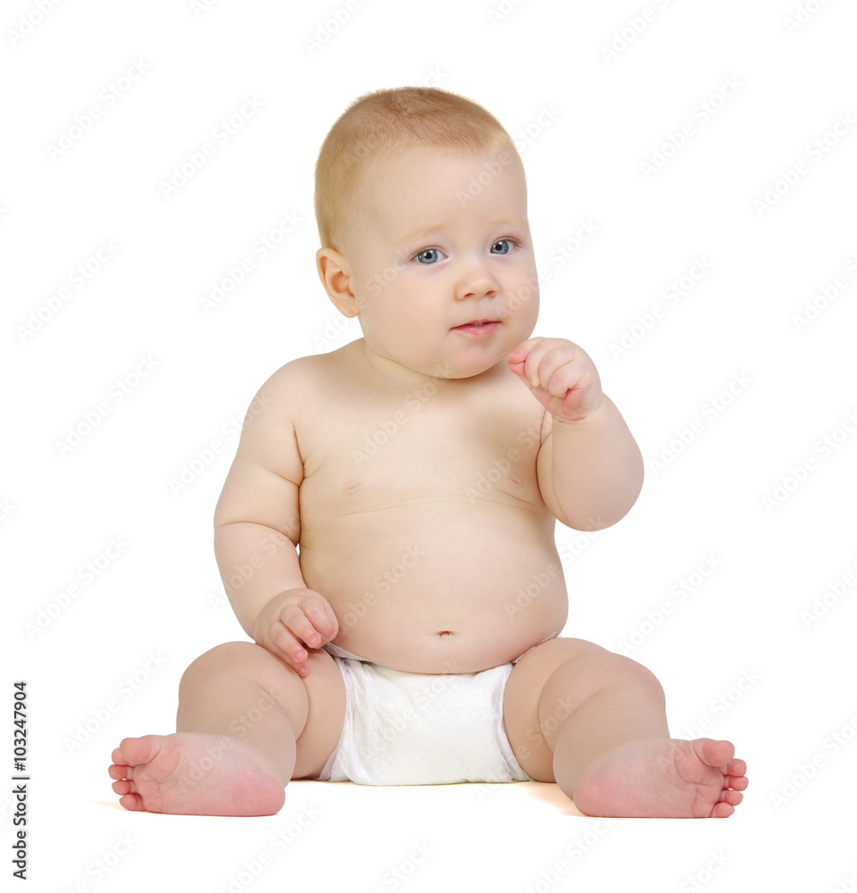 baby isolated on white background baby isolated on white background