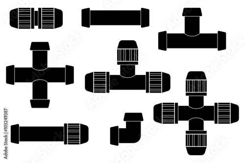 Pipe connections for garden hose. Quick Connector.
