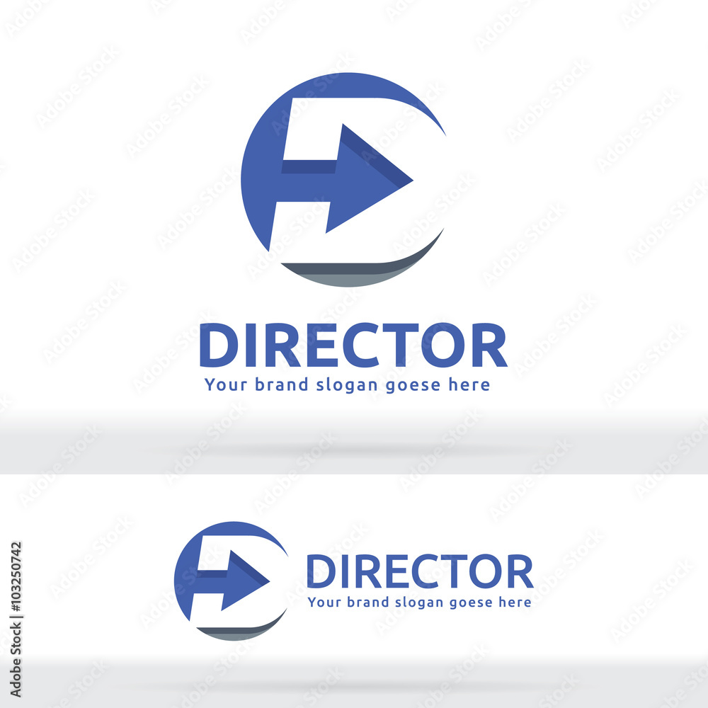 Letter D Arrow Logo, Letter D Arrow Brand Identity Letter D Arrow Logo, Letter D Arrow Brand Identity