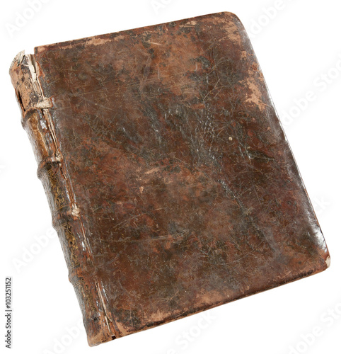 The ancient book in leather reliure