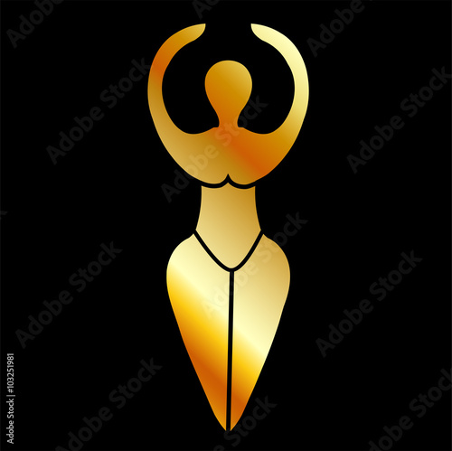 Symbol of the Wiccan goddess