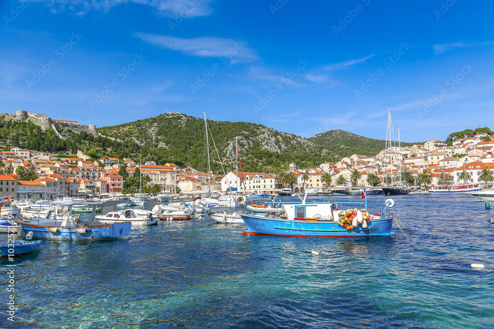 Fototapeta premium Fishing boats in Croatia