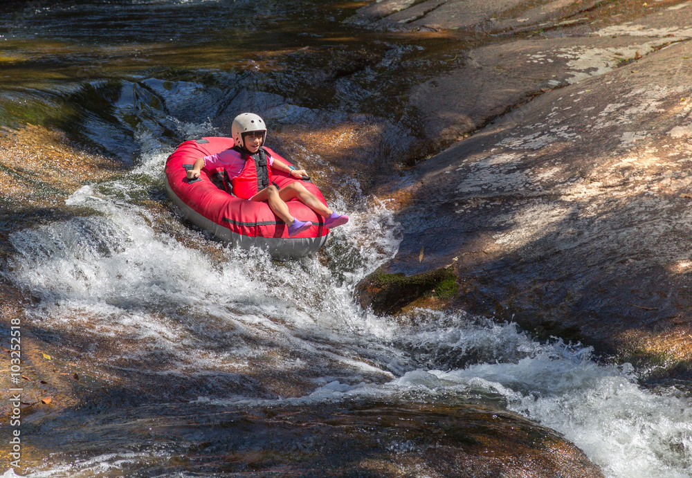 Girl rafting Stock Photo Adobe Stock