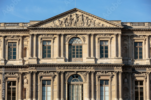 Paris - The Louvre Museum. Louvre is one of the biggest Museum in the world  receiving more than 8 million visitors each year.