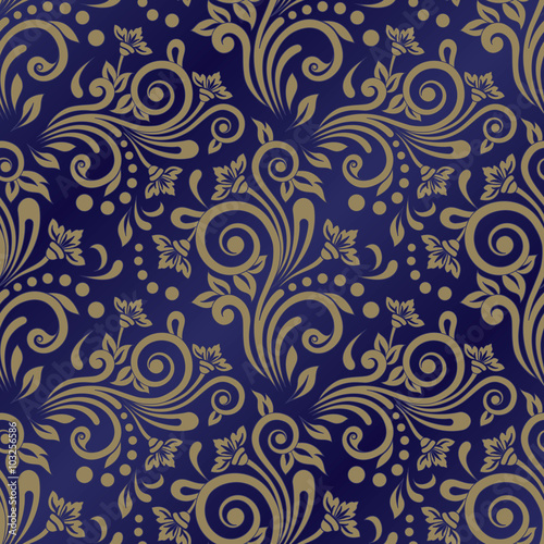 Abstract seamless pattern with ornament