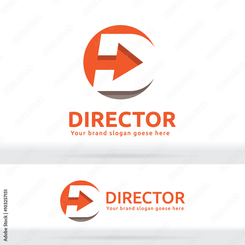 Letter D Arrow Logo, Letter D Arrow Brand Identity Letter D Arrow Logo, Letter D Arrow Brand Identity