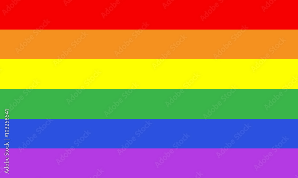 LGBT gay pride colors flag