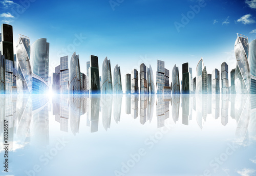Cityscape with reflexion © cherezoff