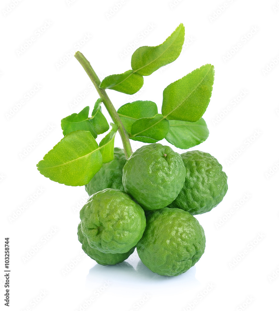  Bergamot on white background.