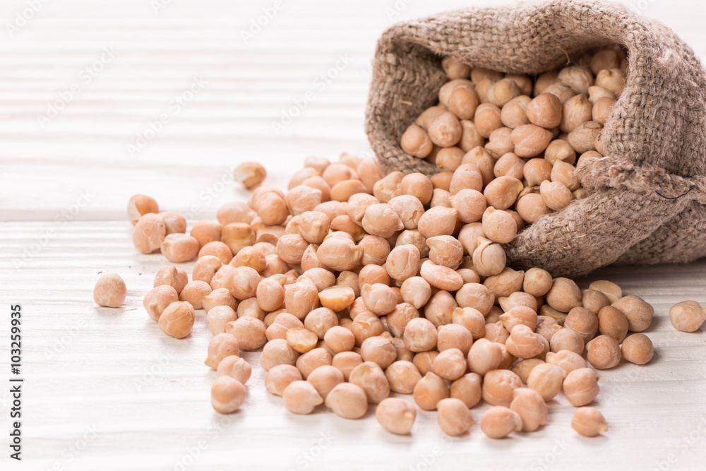 chickpeas on rustic background, healthy food concept chickpeas on rustic background, healthy food concept