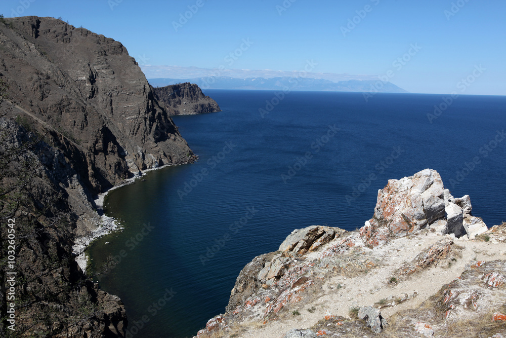 Olkhon Island desert region in Lake Baikal in Siberia.