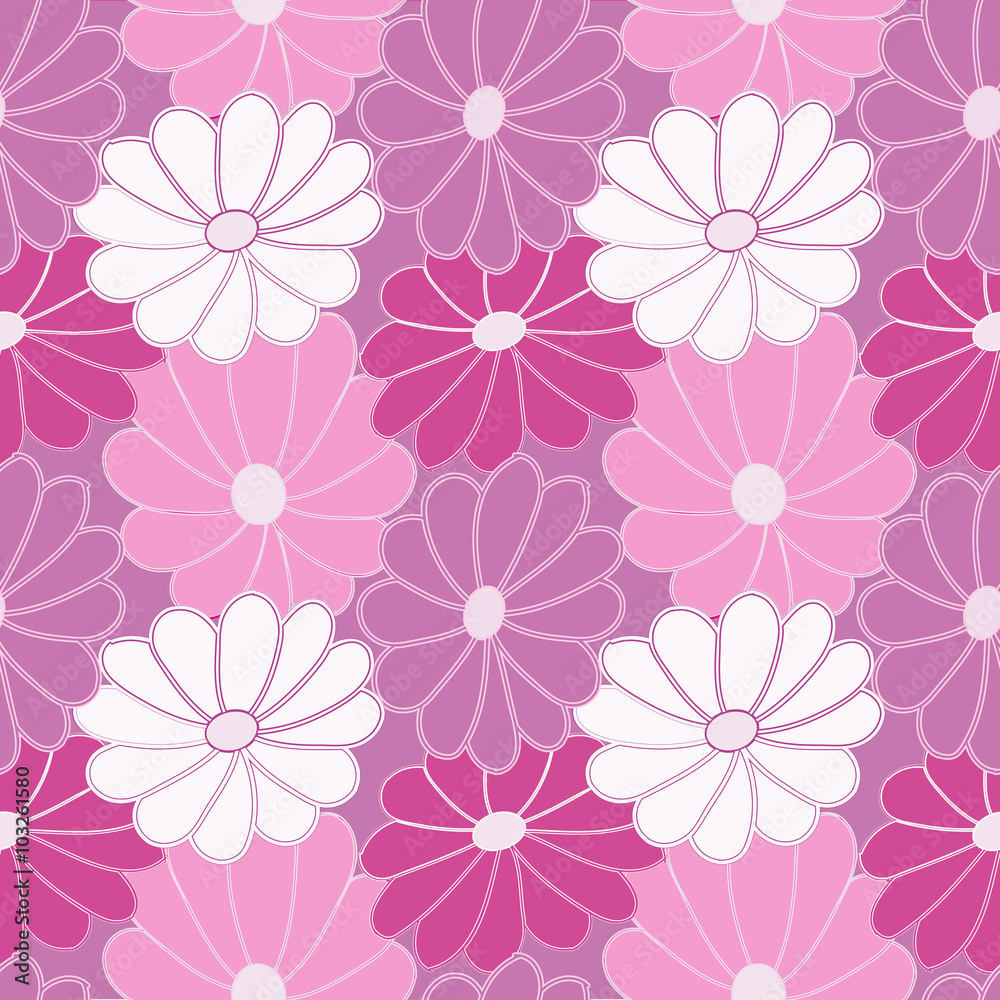 Flower pattern. Seamless vector background. Flower pattern. Seamless vector background.